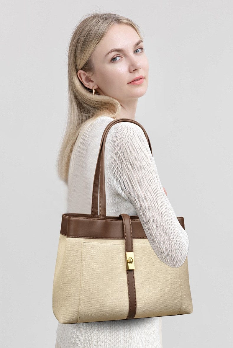Belluova™ Designer Leather Tote Bag