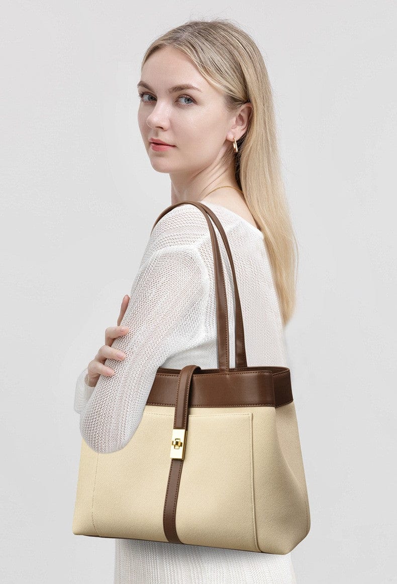 Belluova™ Designer Leather Tote Bag