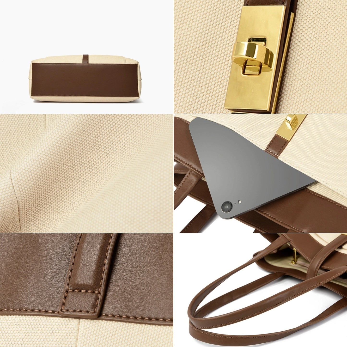 Belluova™ Designer Leather Tote Bag