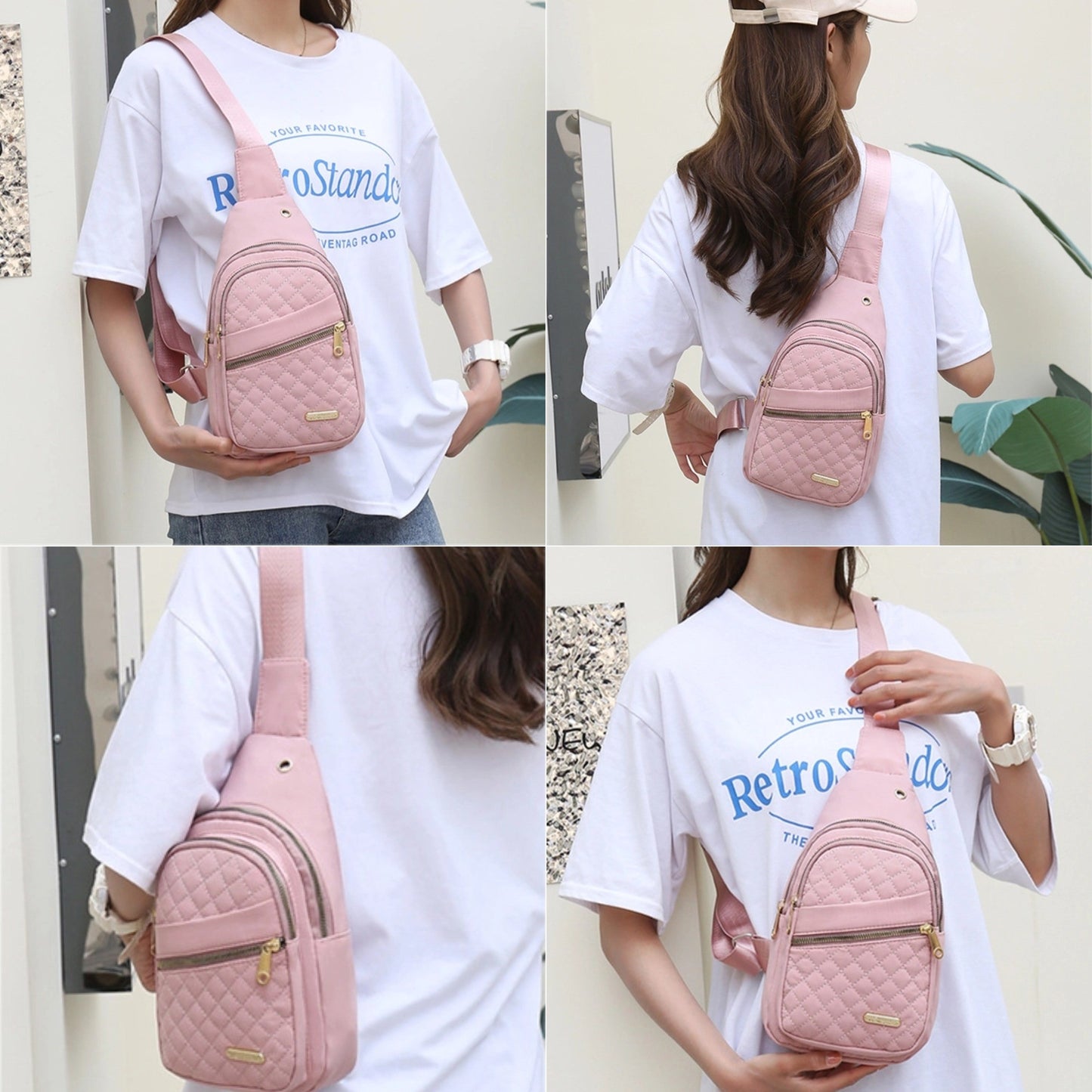 Belluova™ Quilted Crossbody Backpack