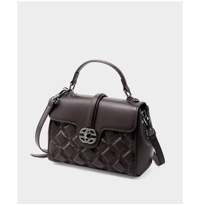 Belluova™ Leather Square Crossbody Bag