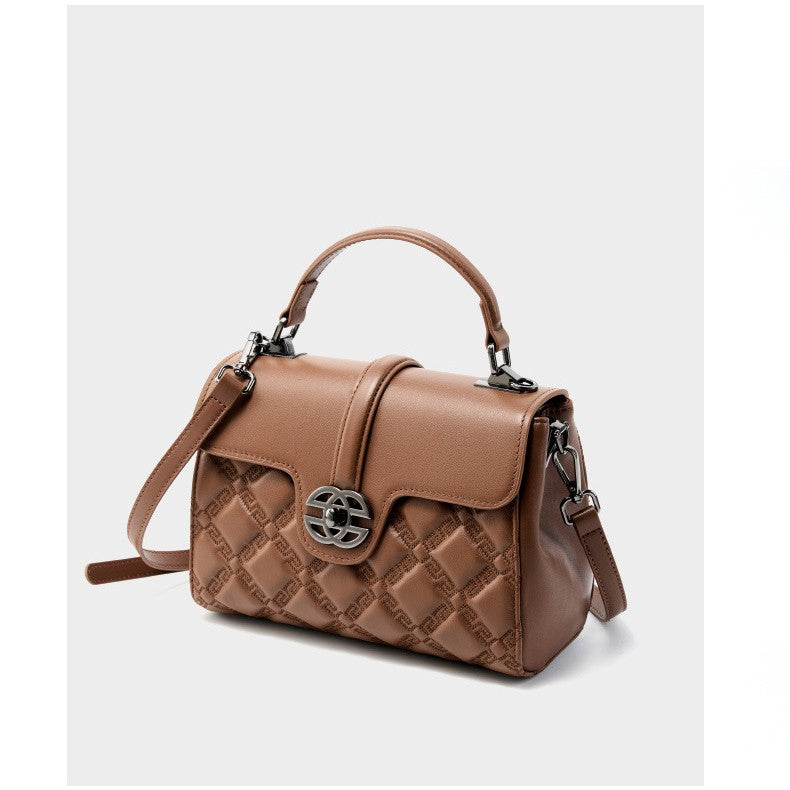 Belluova™ Leather Square Crossbody Bag