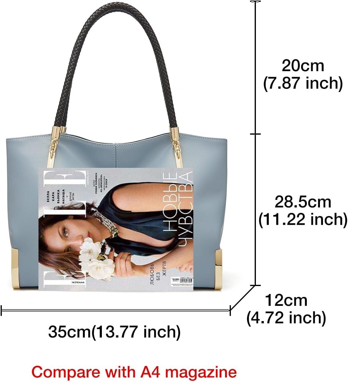 Belluova™ Large Leather Tote Bag