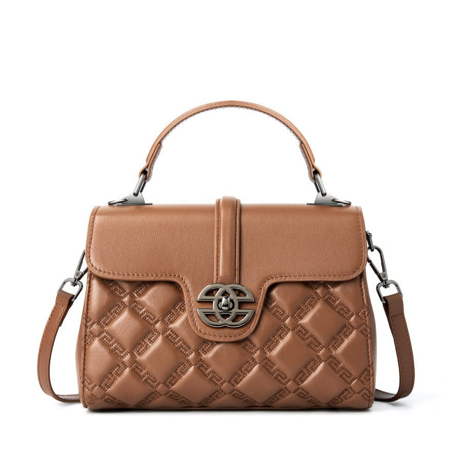Belluova™ Leather Square Crossbody Bag