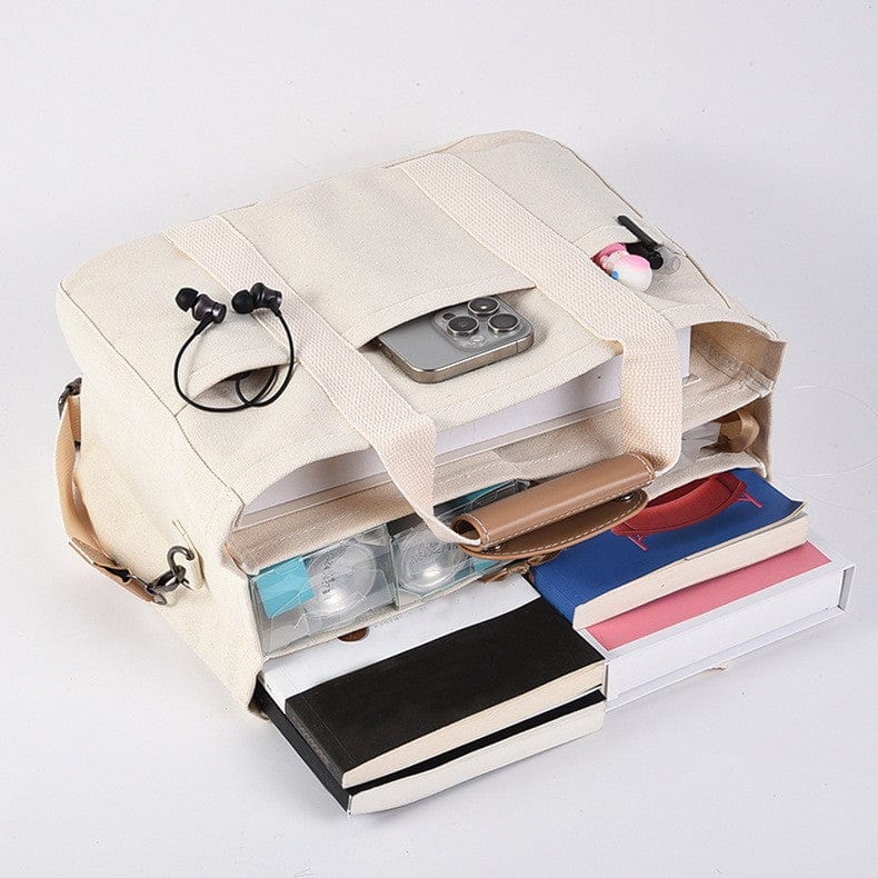 Belluova™ Canvas Work Tote Bag