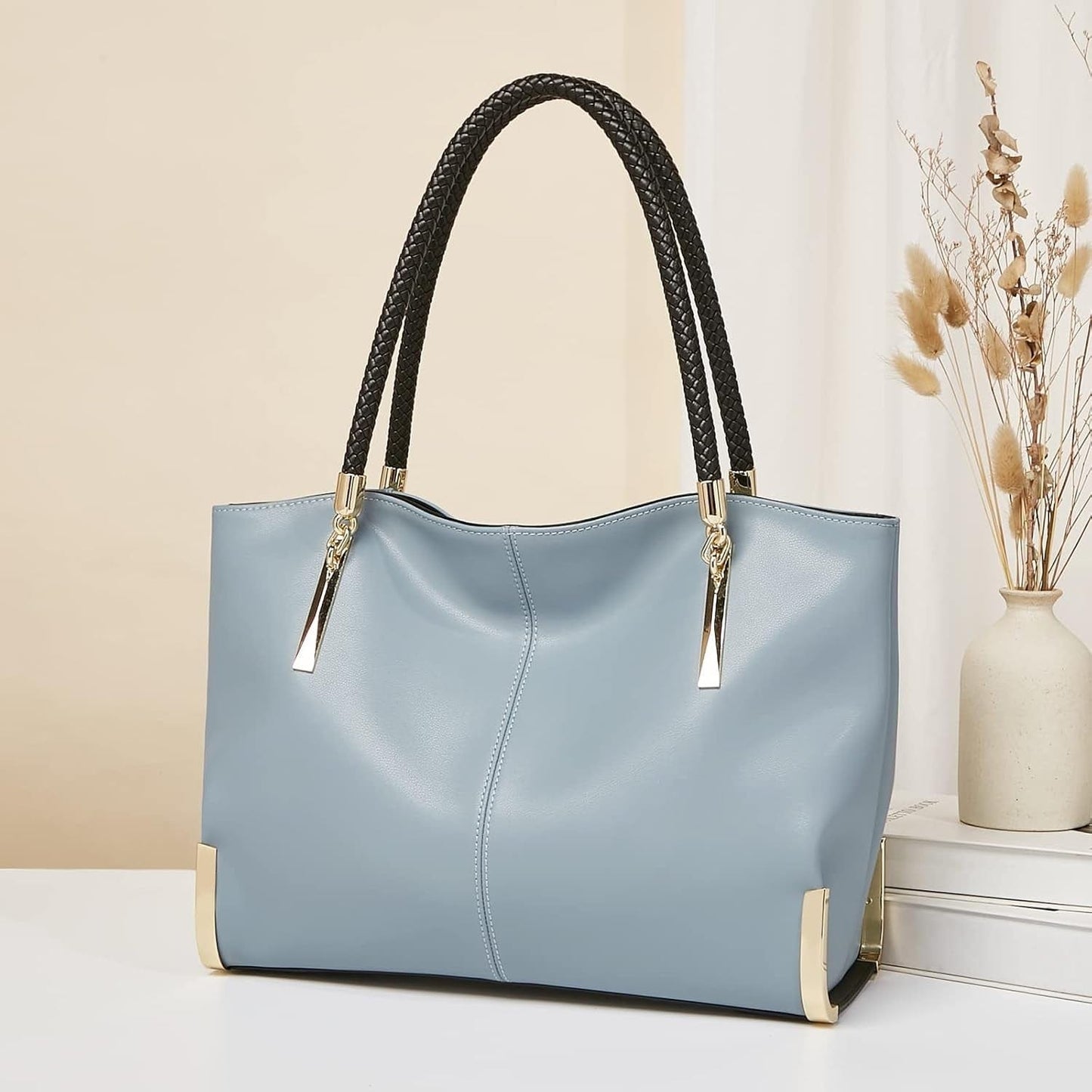 Belluova™ Large Leather Tote Bag