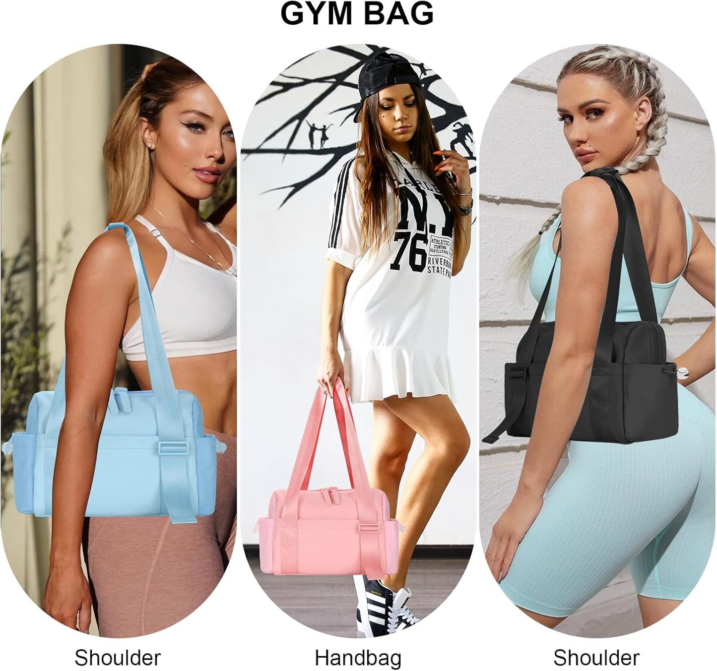 Belluova Cute mini gym bag can be carried on shoulder or as a handbag