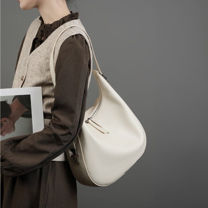 white shoulder bag