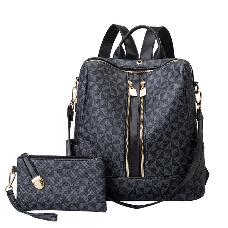 This is the windmill black convertible 14 inch laptop backpack for women's.