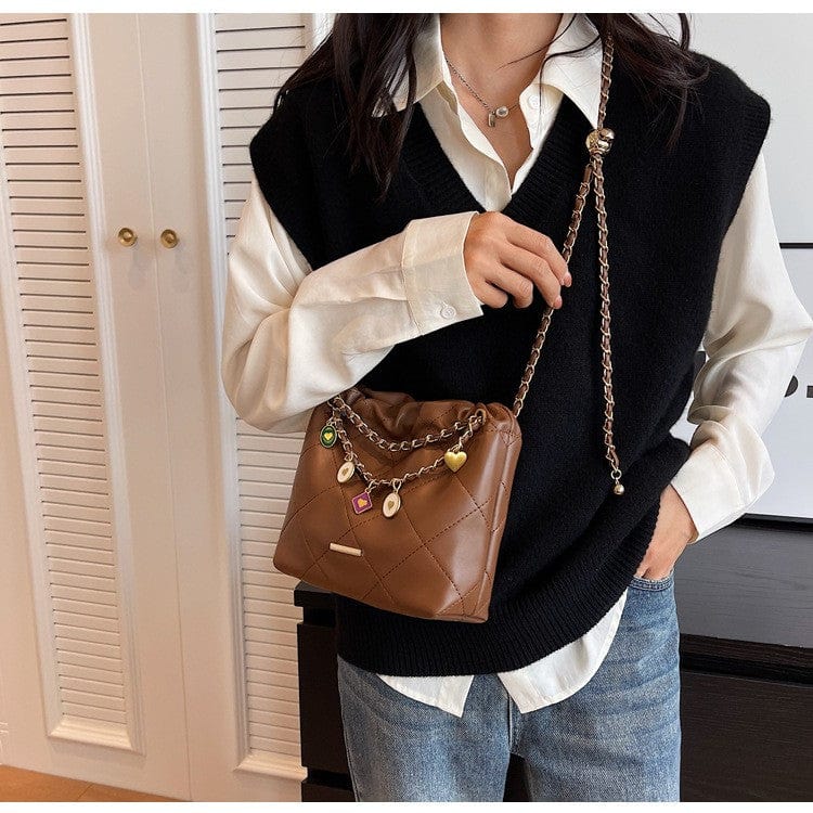 Belluova™ Quilted Chain Sling Bag