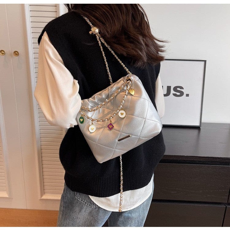 Belluova™ Quilted Chain Sling Bag