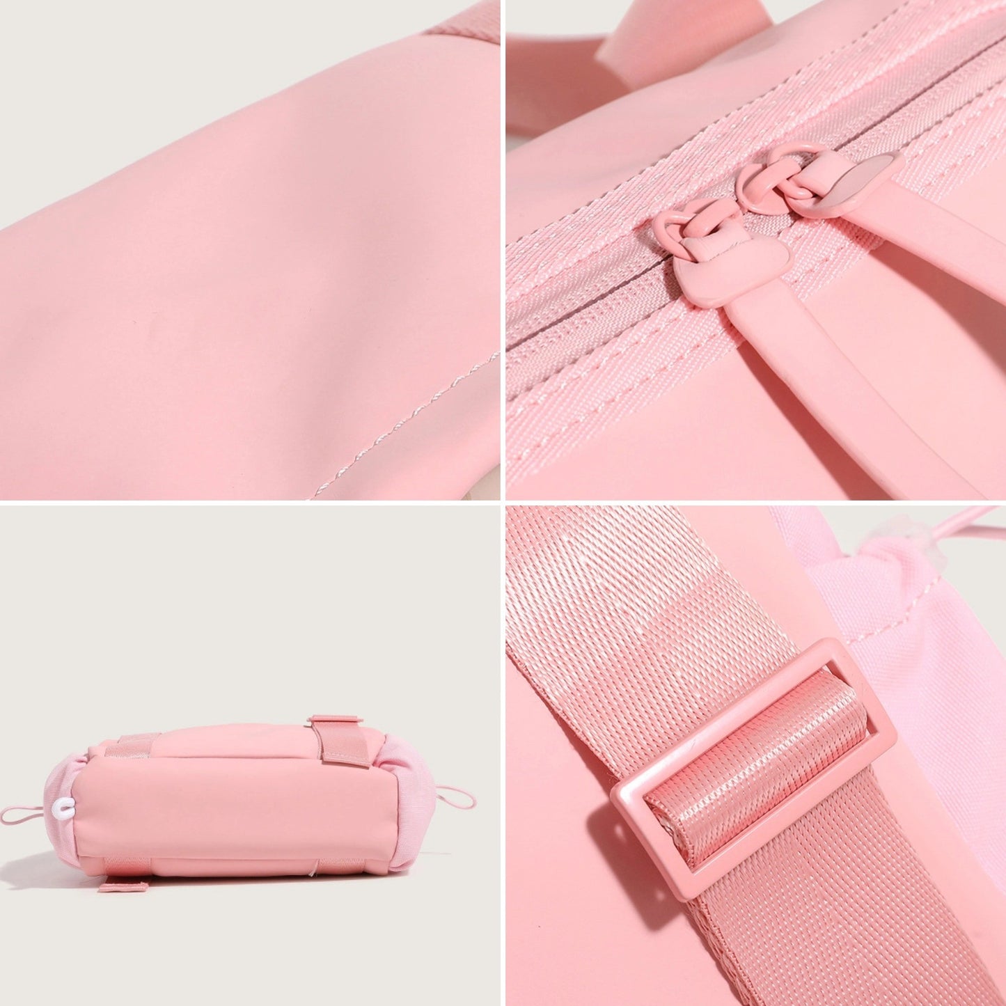 Belluova women's small gym bag is canvas waterproof material, with adjustable strap and zipper