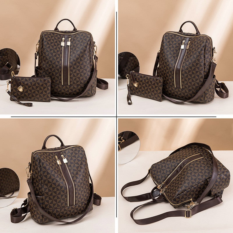 Here is the convertible shoulder backpack 360° display, it is high quality and large capacity.