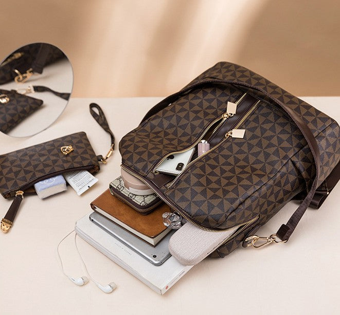 The convertible backpack for 14 in laptop female is roomy.