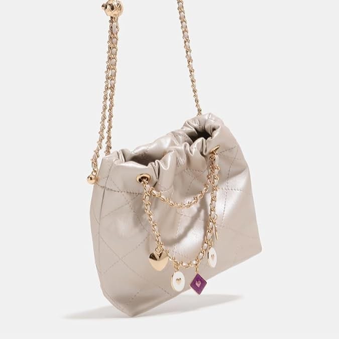 Belluova™ Quilted Chain Sling Bag