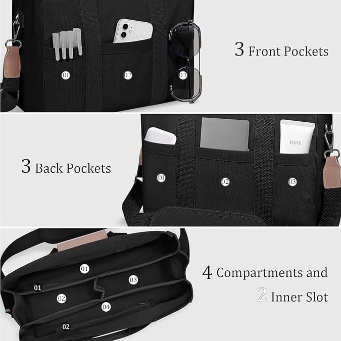 Belluova™ Canvas Work Tote Bag