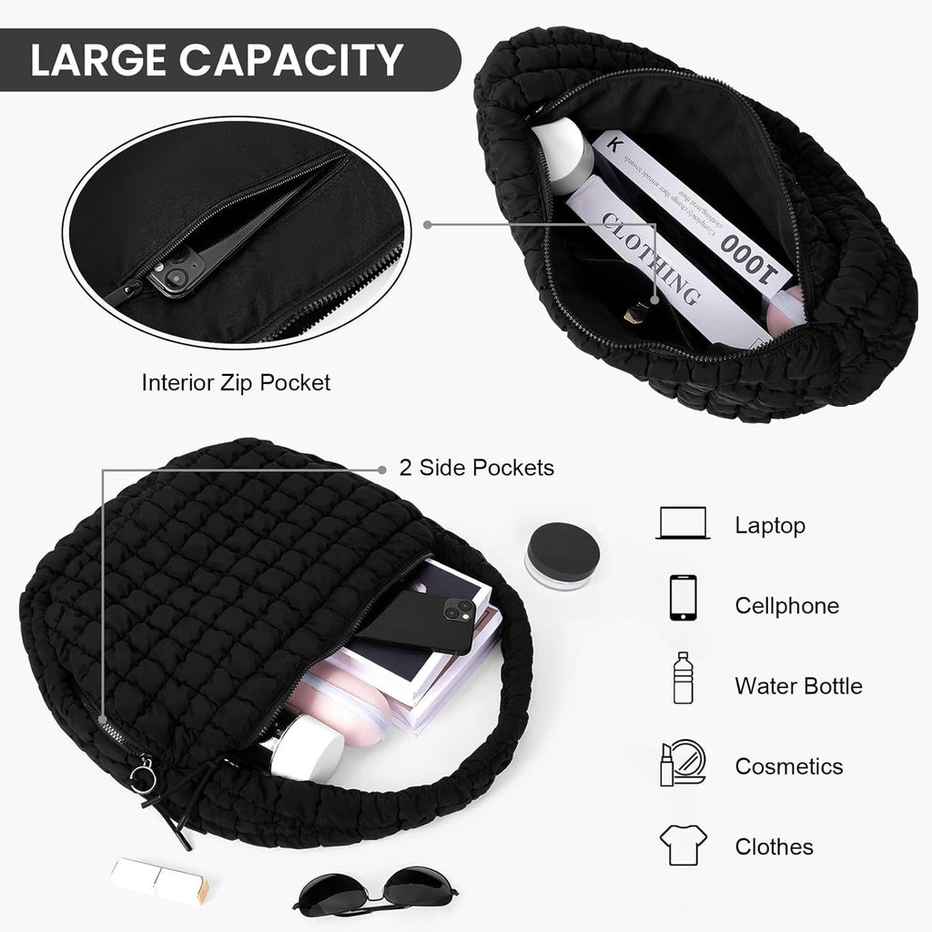 Belluova™ Puffer Quilted Hobo Bag