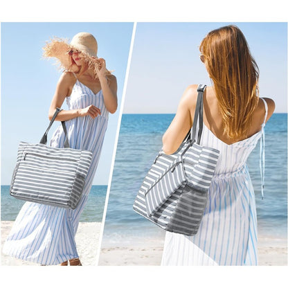 Belluova Women's beach tote bags are beautiful and practical, with a pouch purse and large capacity.