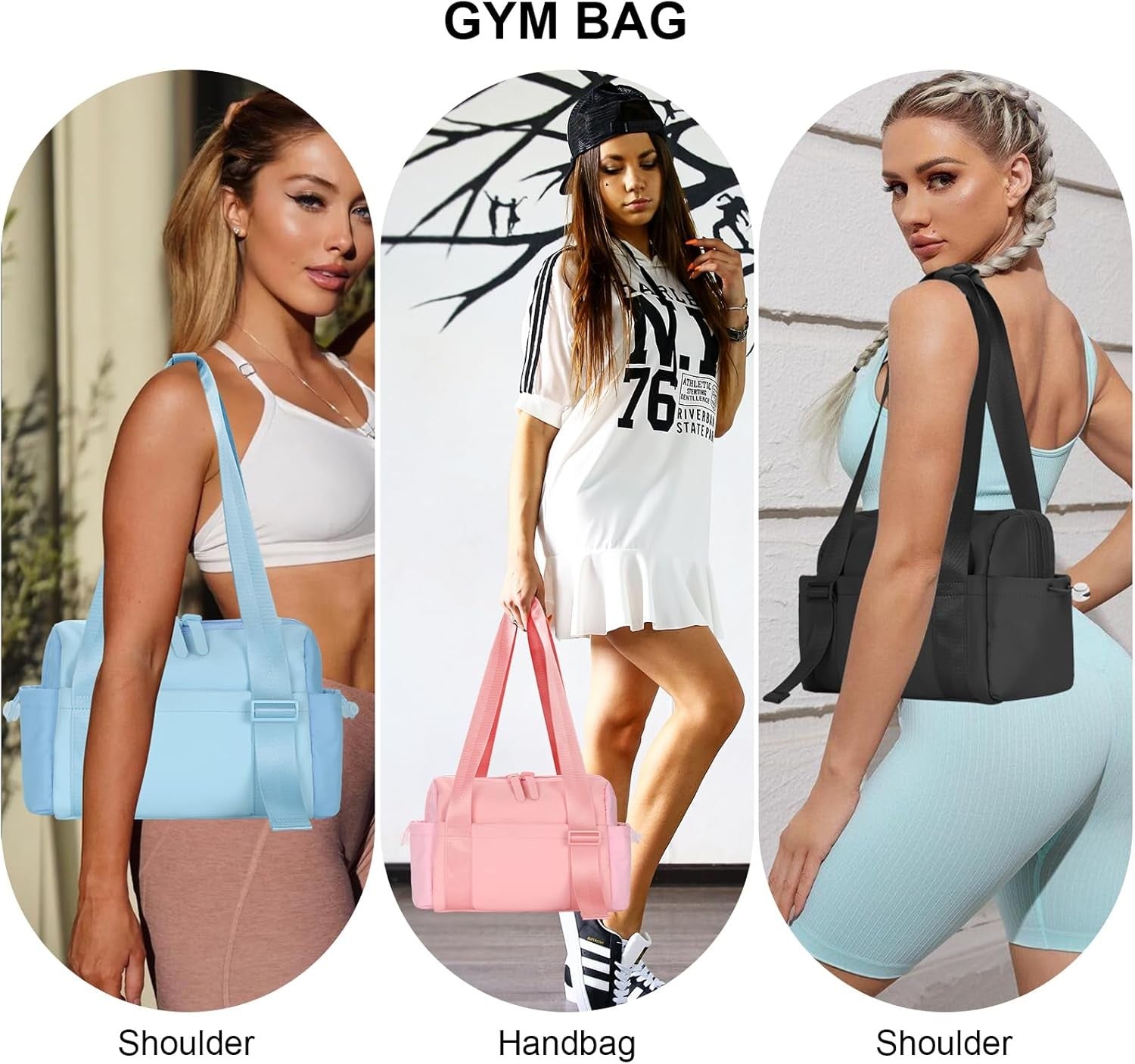 Belluova Cute mini gym bag can be carried on shoulder or as a handbag