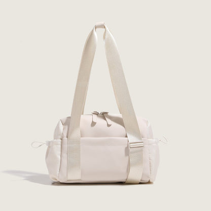 Belluova best white duffle gym bag with lots of compartments, spacious