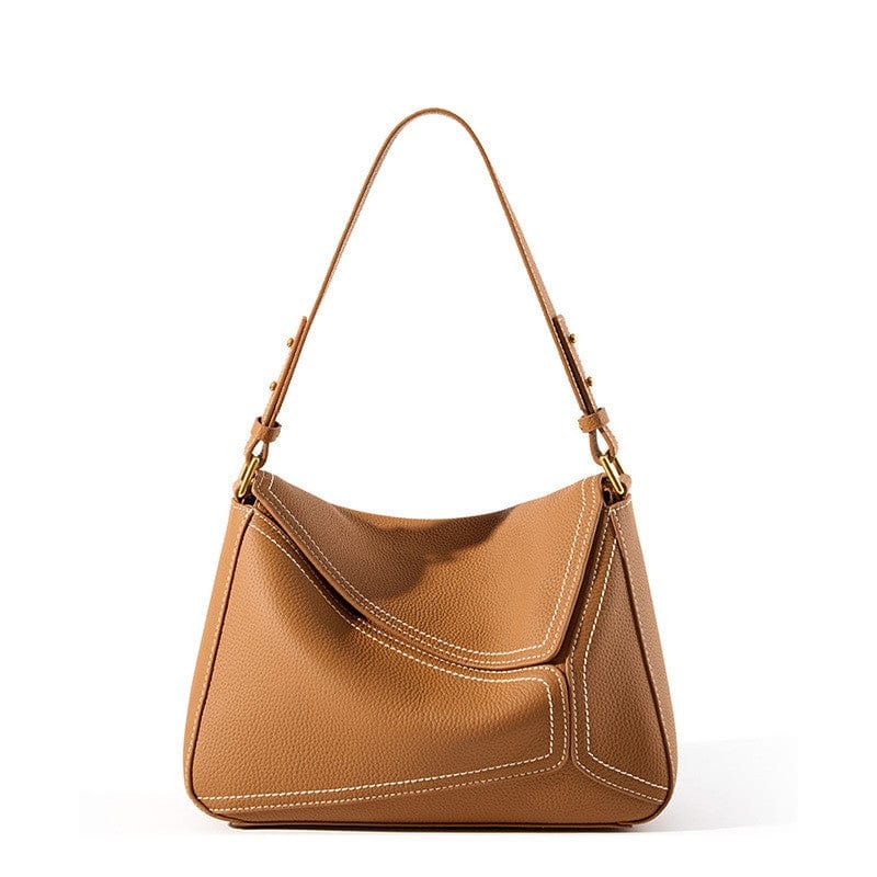 brown shoulder bag