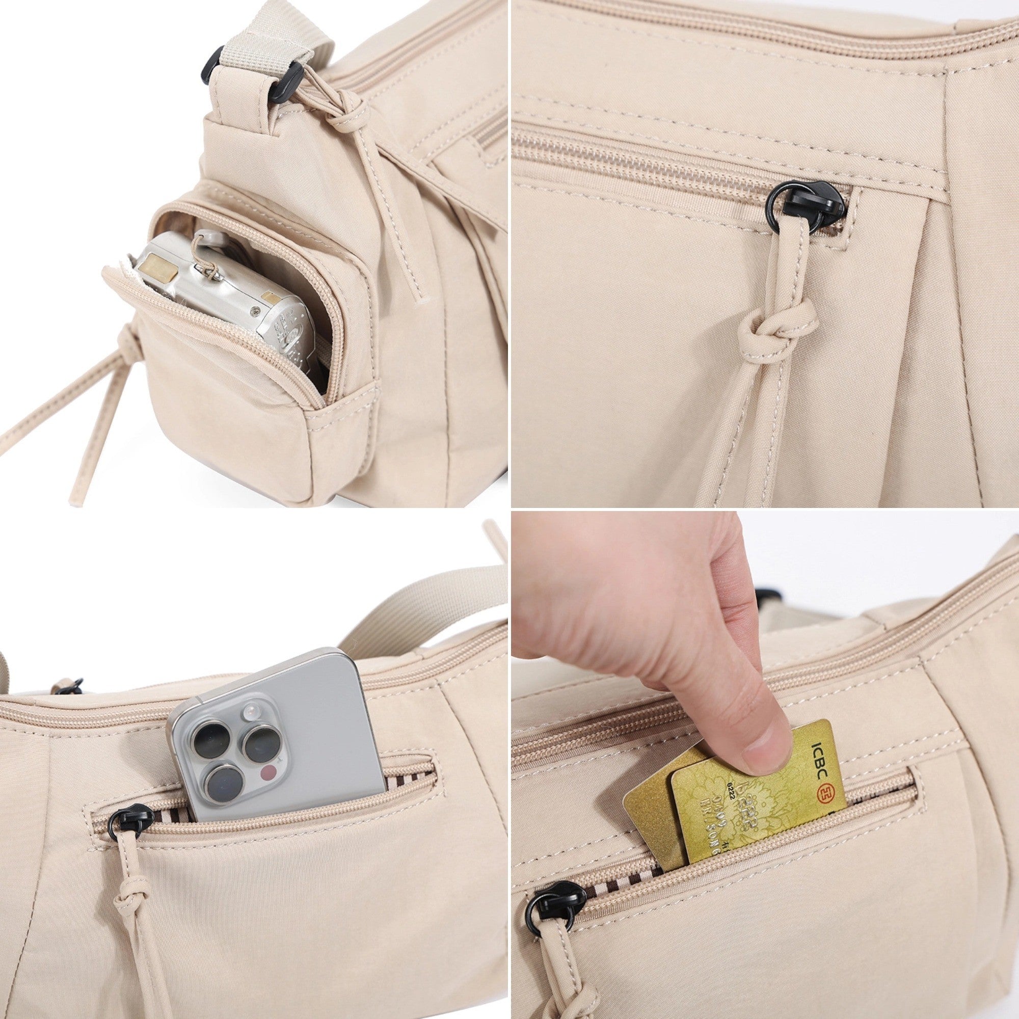 These are the details of the belluova boston sling crossbody bag.