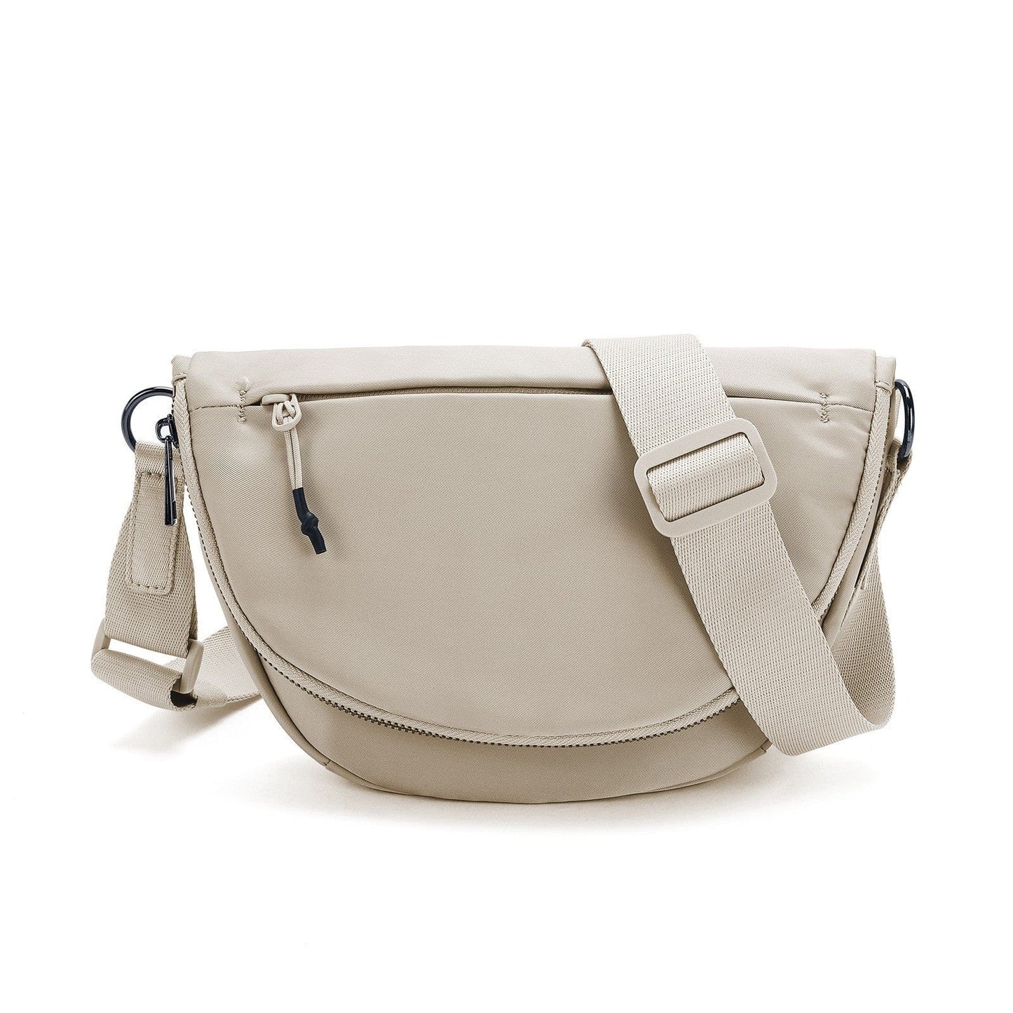 The belluova mini beige sling crossbody bag is waterproof, suitable for daily use, sports, travel and work.