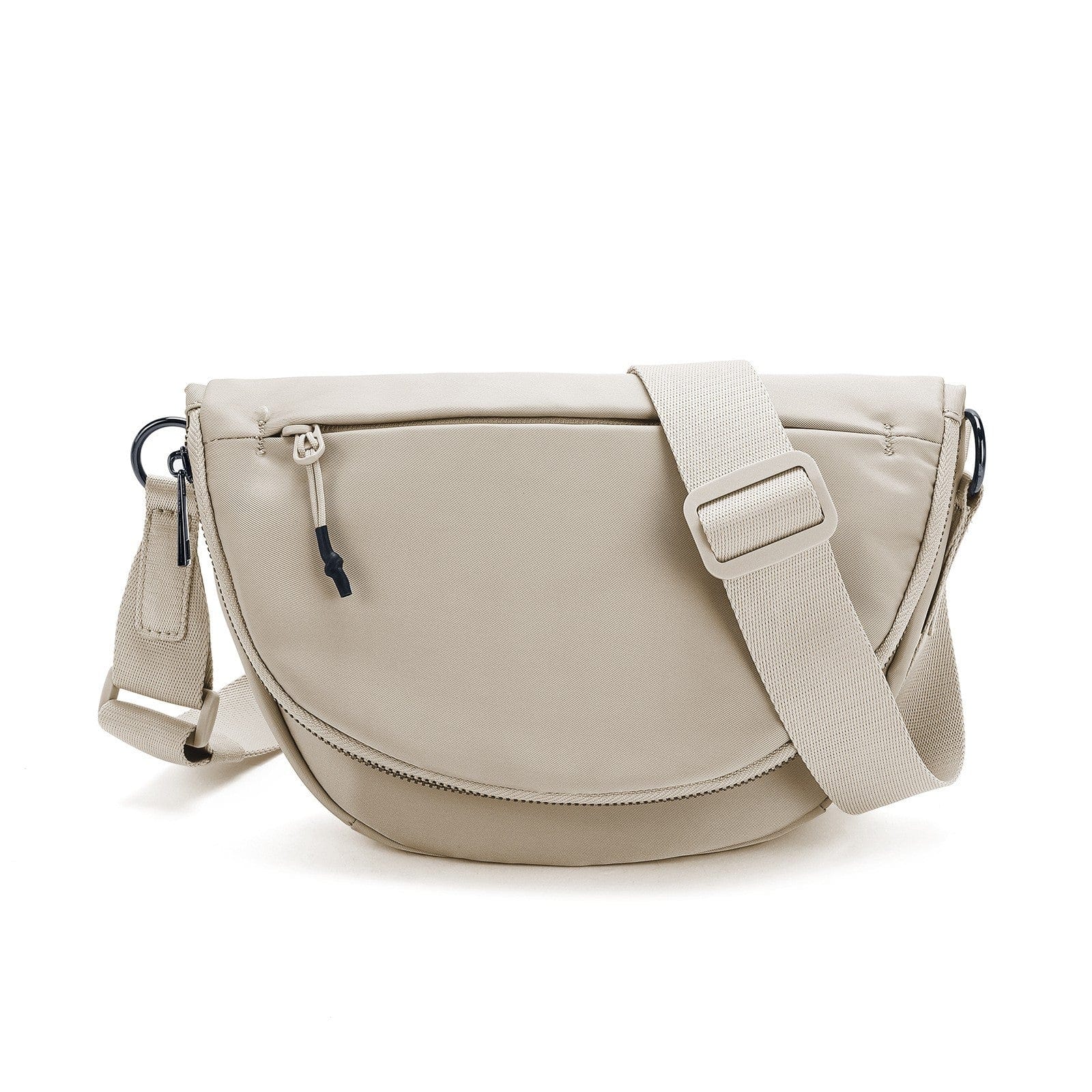 The belluova mini beige sling crossbody bag is waterproof, suitable for daily use, sports, travel and work.