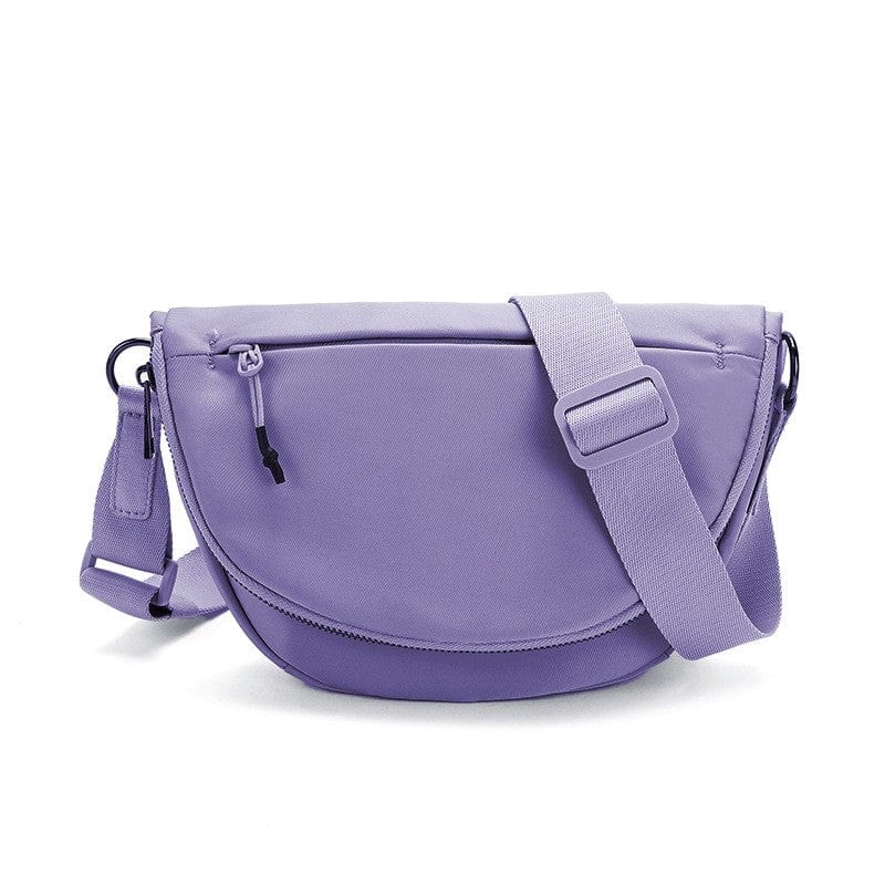 belluova lightweight dark purple sling bag is waterproof