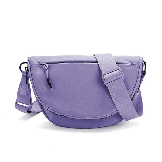 belluova lightweight dark purple sling bag is waterproof