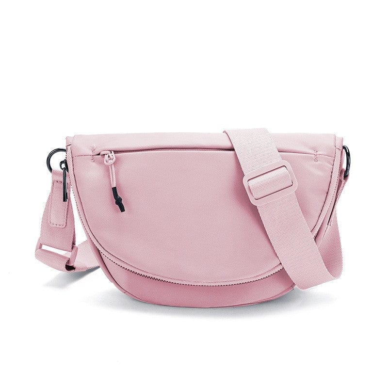 The belluova mini pink phone sling crossbody bag for women is ideal for travel and can be used as a belt bag or waist bag.