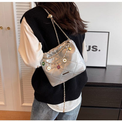 Belluova™ Quilted Chain Sling Bag