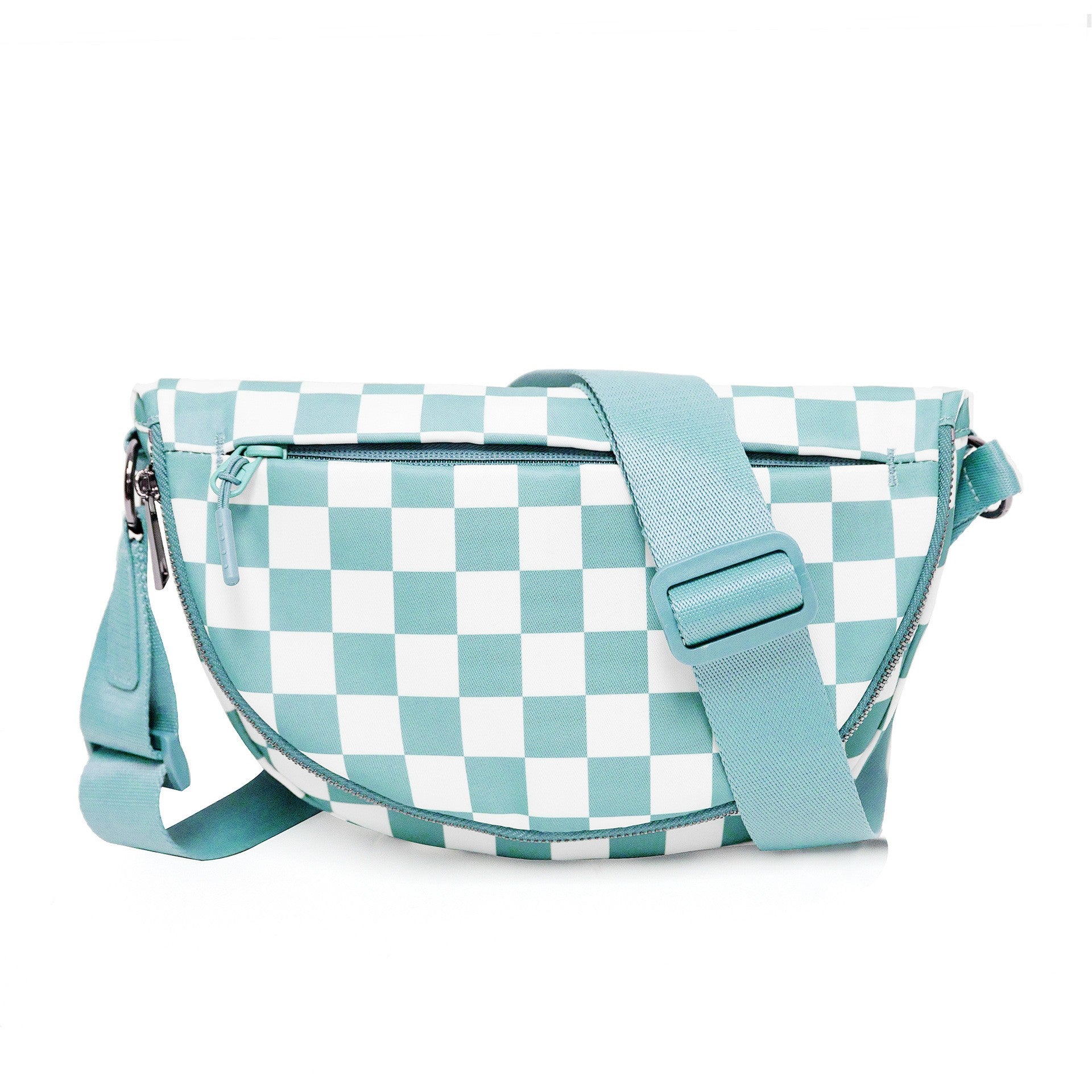 The belluova small sky blue sling crossbody bag is anti-theft, suitable for phone and wallet.
