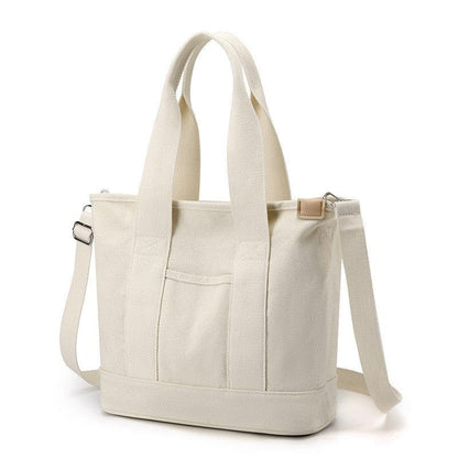 The best large zippered canvas tote purse bag for women is suitable for work.